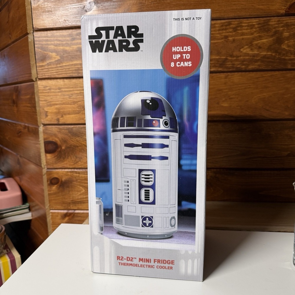 Star Wars R2-D2 Mini Fridge – Thermoelectric Cooler (Holds 8 Cans) by UKONIC